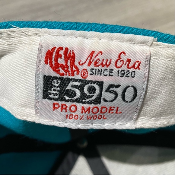 Vintage 90s Florida Marlins New Era Diamond Collection Hat 100% Wool Pro Model. - Picture 10 of 11